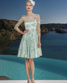 haute couture βραδυνο φορεμα δαντελλα Γαλλιας ανοιχτο βεραμαν atelier tsourani