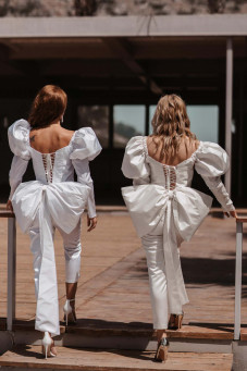 atelier-tsourani-bridal-νυφικο-πολιτικου-γάμου-ντε-πιες-συνδυασμός-soie-sauvage-και-satin