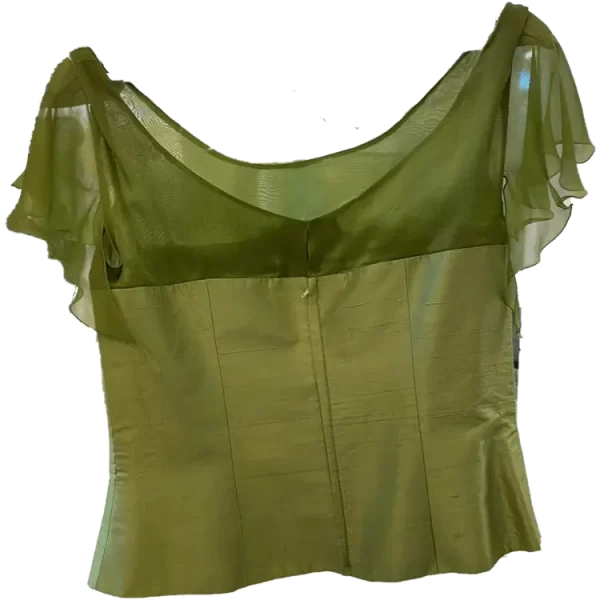 Soie sauvage silk blouse-soie sauvage back