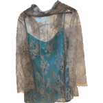 Μπλούζα-Δαντέλα με επένδυση front