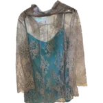 Μπλούζα-Δαντέλα με επένδυση front