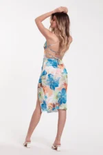 φορεμα φλοραλ ντραπε