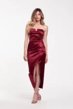 Φόρεμα σατεν ελαστικο