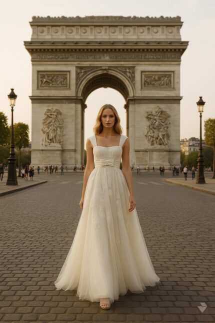 Νυφικό φόρεμα Μεταξωτό Σατεν