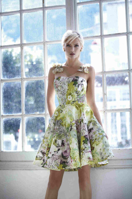 floral φόρεμα για βάφτιση